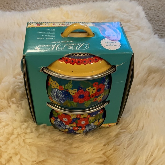 The Pioneer Woman Dazzling Dahlia Mini Dutch Ovens - Picture 3 of 12